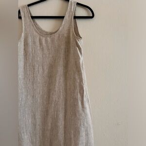 NotPERFECTLINEN Sicily Dress S Heavyweight Beige